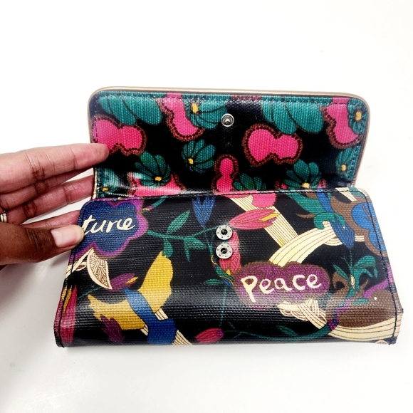 Sak Roots | Women's Multicolored Floral Printed Snap Trifold Wallet (One Size) - Picture 10 of 15